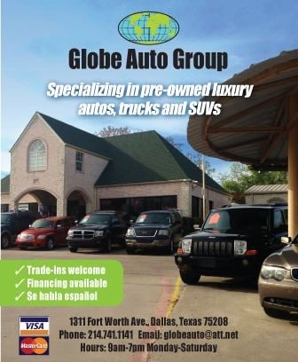 Contact Globe Auto Sales in Dallas, TX
