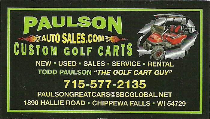 Paulson Auto Sales and custom golf carts